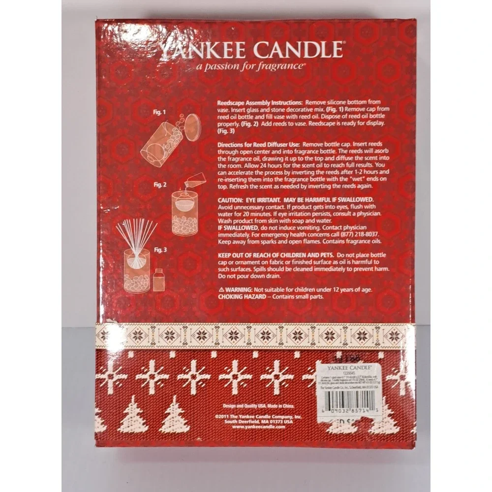 Yankee Candle Balsam & Cedar Fragranced Reed Decor Set Winter Forest 1220045